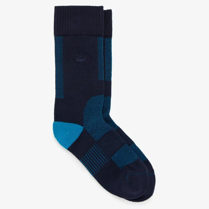 Socks Lacoste Mens Motion Texturized Socks Navy BlueBlue On Sale