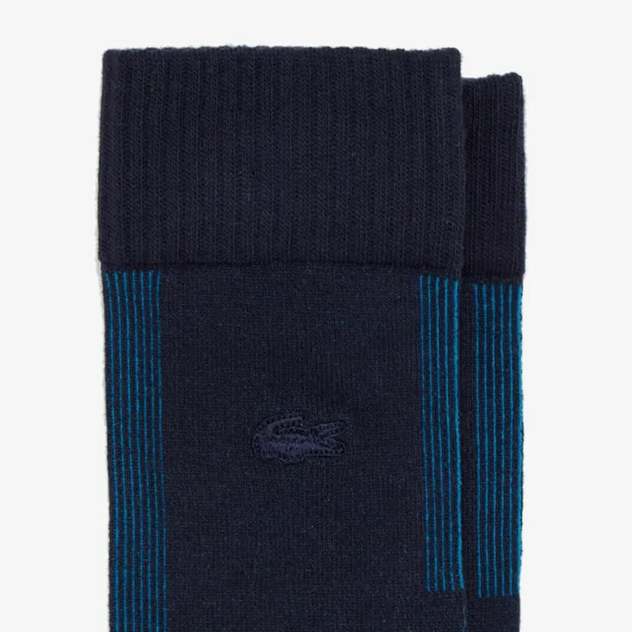 Socks Lacoste Mens Motion Texturized Socks Navy BlueBlue On Sale