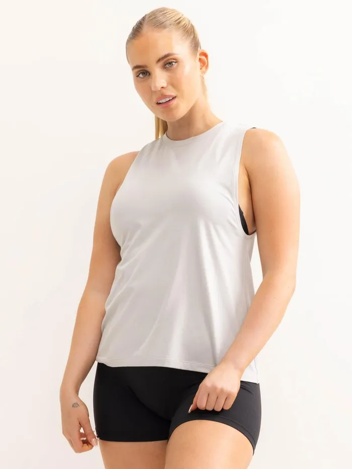 Soft Tech Loose Fit Tank 8211 Grey Marl Women Ryderwear Tops