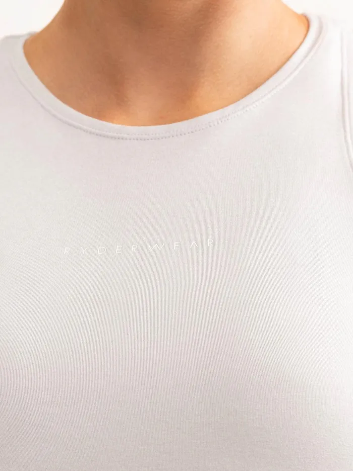 Soft Tech Slim Fit Tank 8211 Grey Marl Women Ryderwear Tops