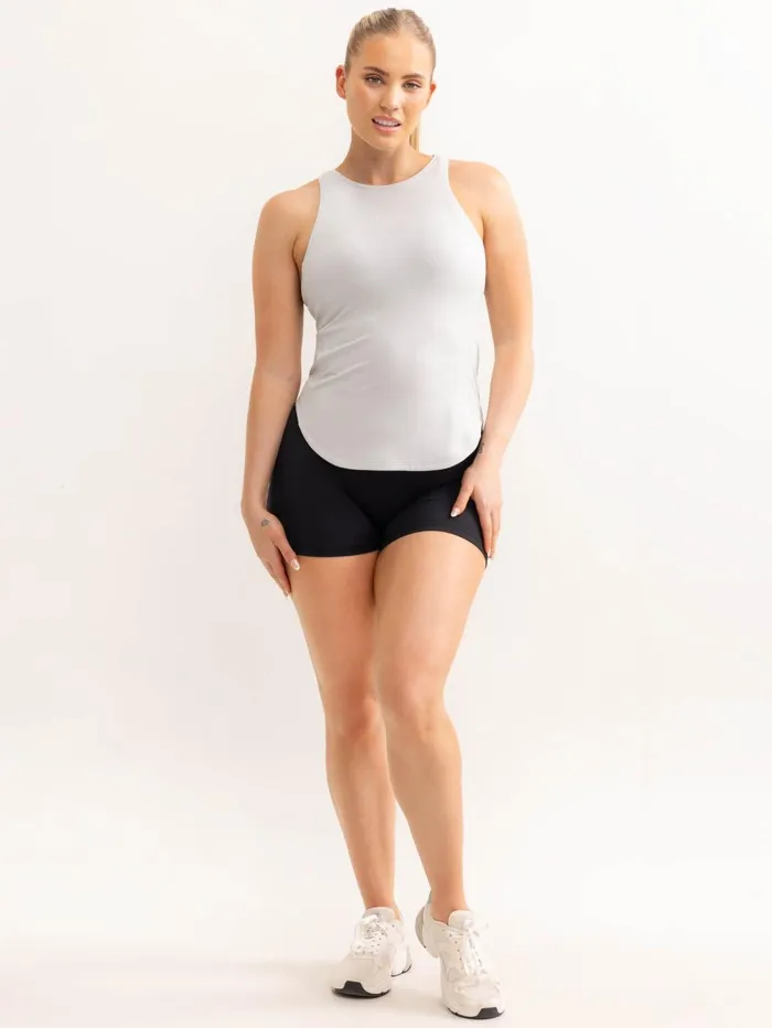 Soft Tech Slim Fit Tank 8211 Grey Marl Women Ryderwear Tops