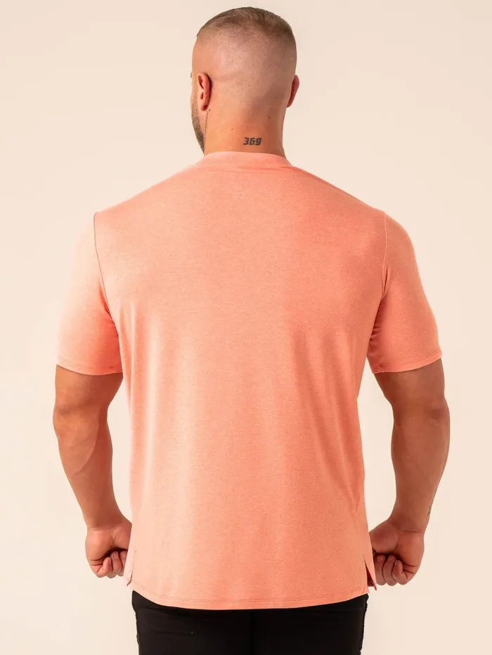 Soft Tech TShirt 8211 Coral Marl Men Ryderwear Tops
