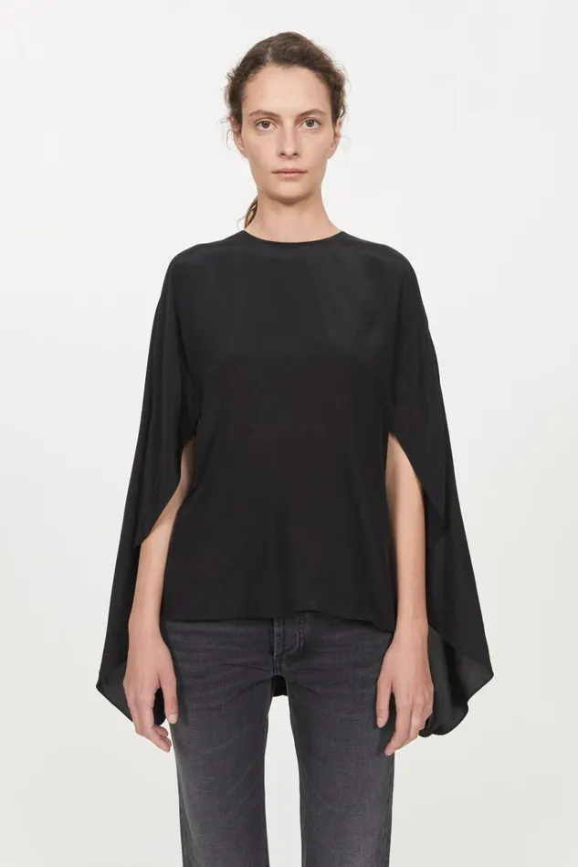 Solha Blouse Black Women Rodebjer Shirts and Blouses