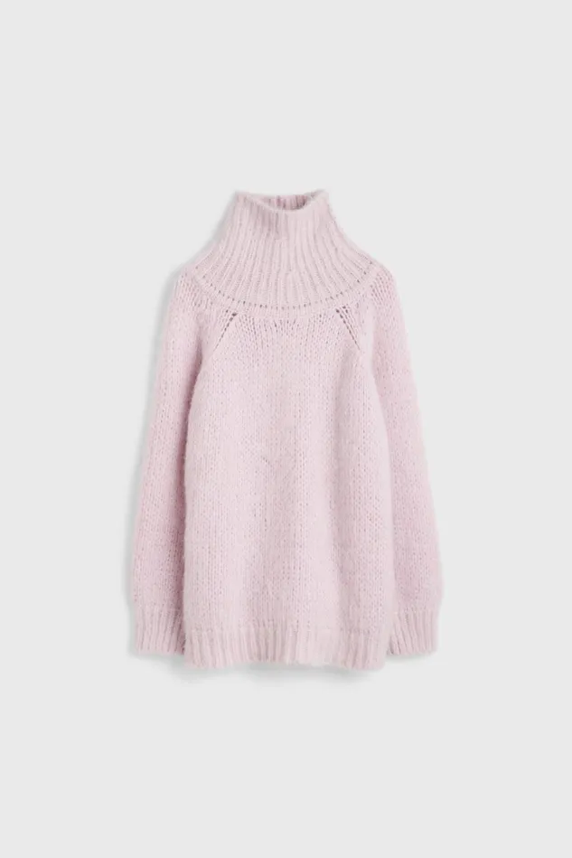 Sonia Mohair Knitted Sweater Super Pink Women Rodebjer Knitwear