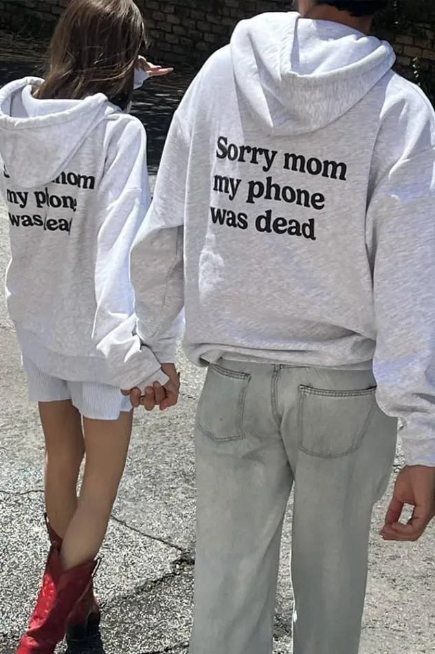 Sorry Mom Hoodie Women Subdued Hoodies and Sweats