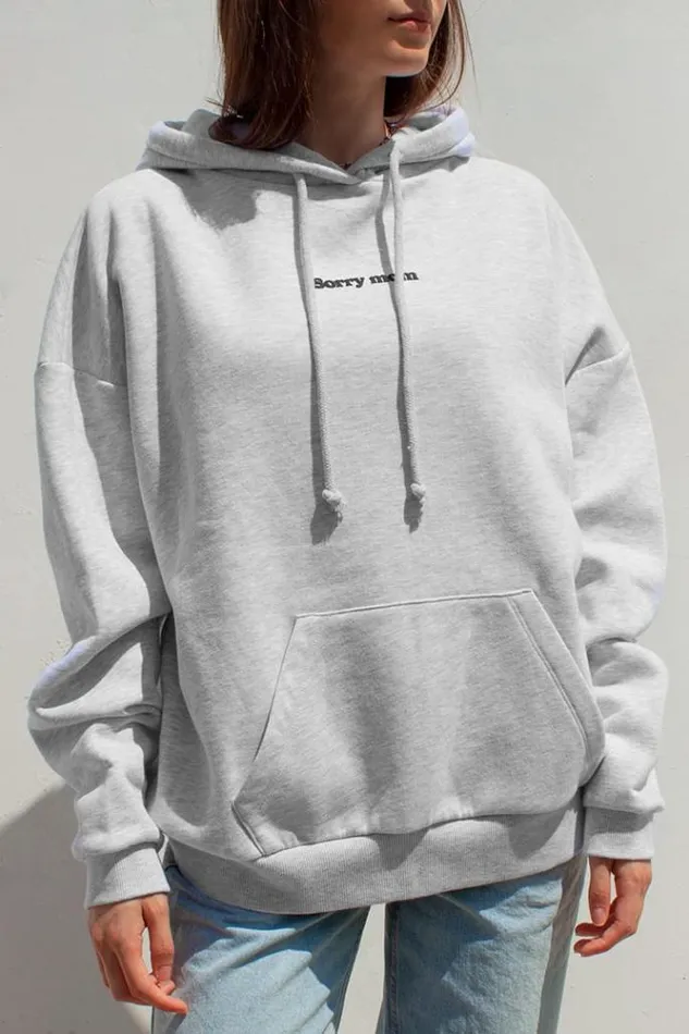 Sorry Mom Hoodie Women Subdued Hoodies and Sweats