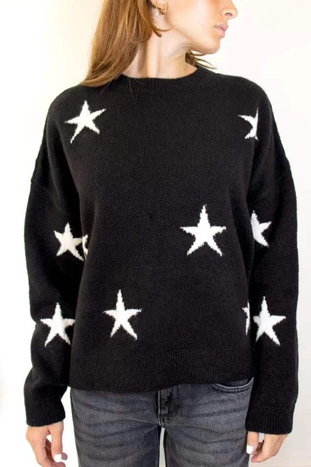Stars Sweater Women Subdued Sweaters