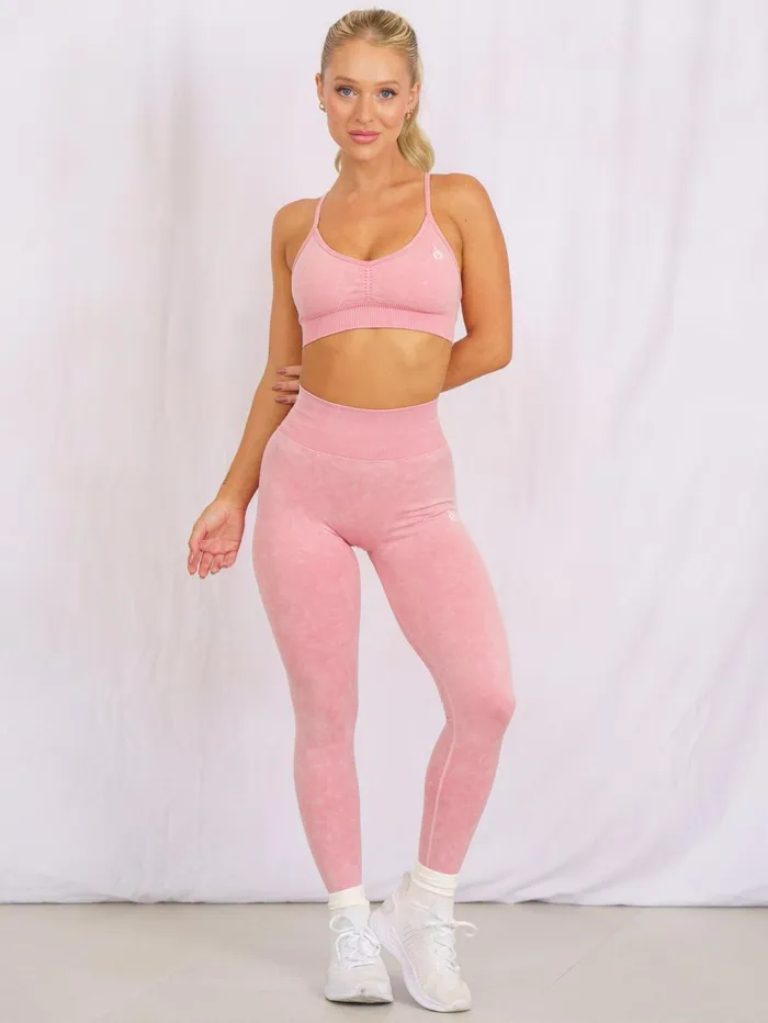 Stonewash Scrunch Seamless Leggings 8211 Coral Stonewash Women Ryderwear Leggings
