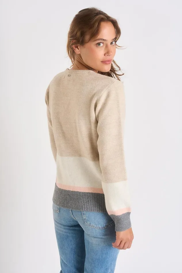 Sweater Beige 8211 SALLINS AUSTRAL Beige Women Banana Moon Sweaters Sweater Beige 8211 SALLINS AUSTRAL Beige Women Banana Moon Sweaters