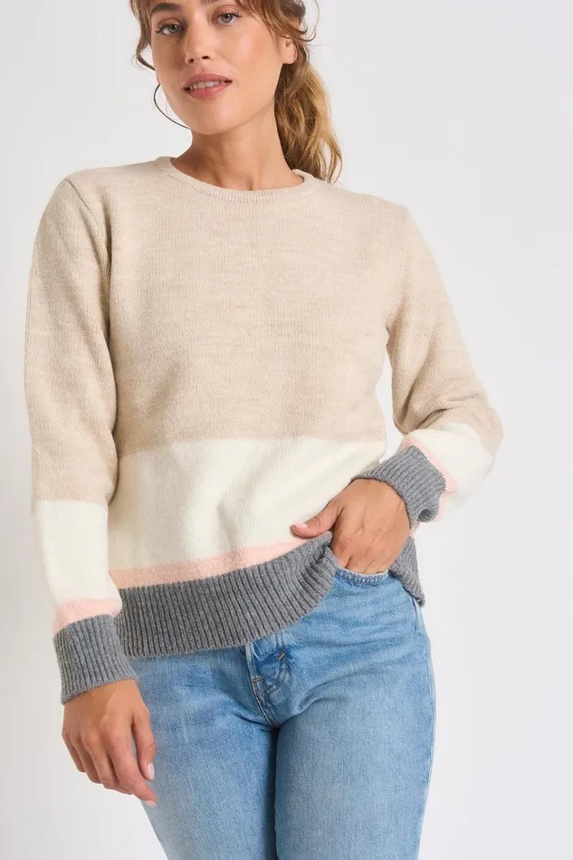 Sweater Beige 8211 SALLINS AUSTRAL Beige Women Banana Moon Sweaters Sweater Beige 8211 SALLINS AUSTRAL Beige Women Banana Moon Sweaters