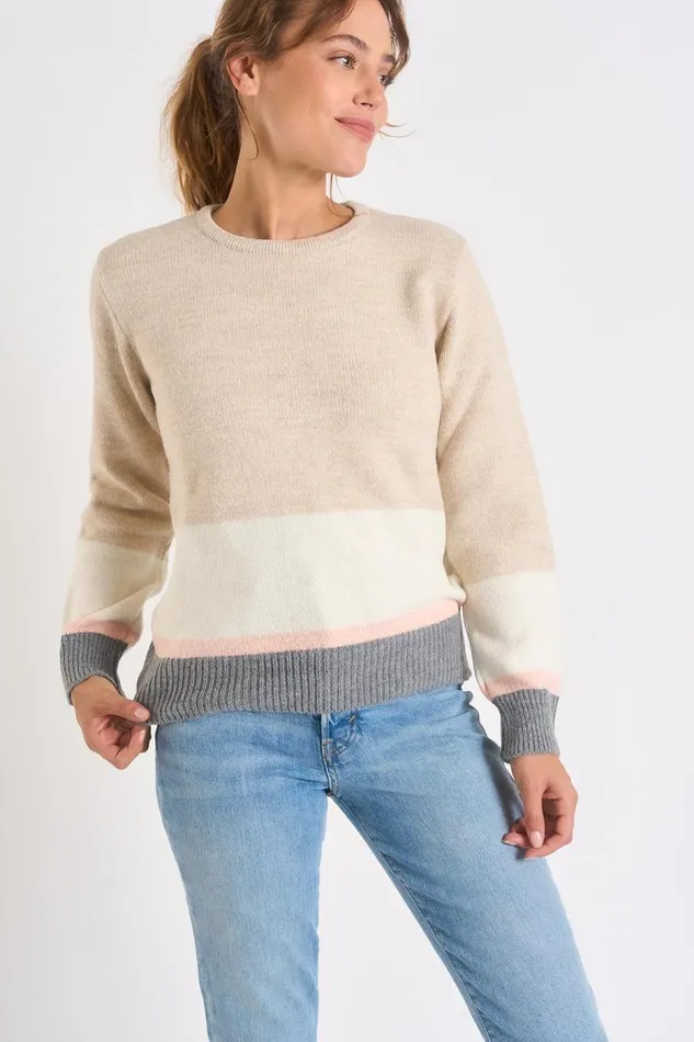 Sweater Beige 8211 SALLINS AUSTRAL Beige Women Banana Moon Sweaters Sweater Beige 8211 SALLINS AUSTRAL Beige Women Banana Moon Sweaters