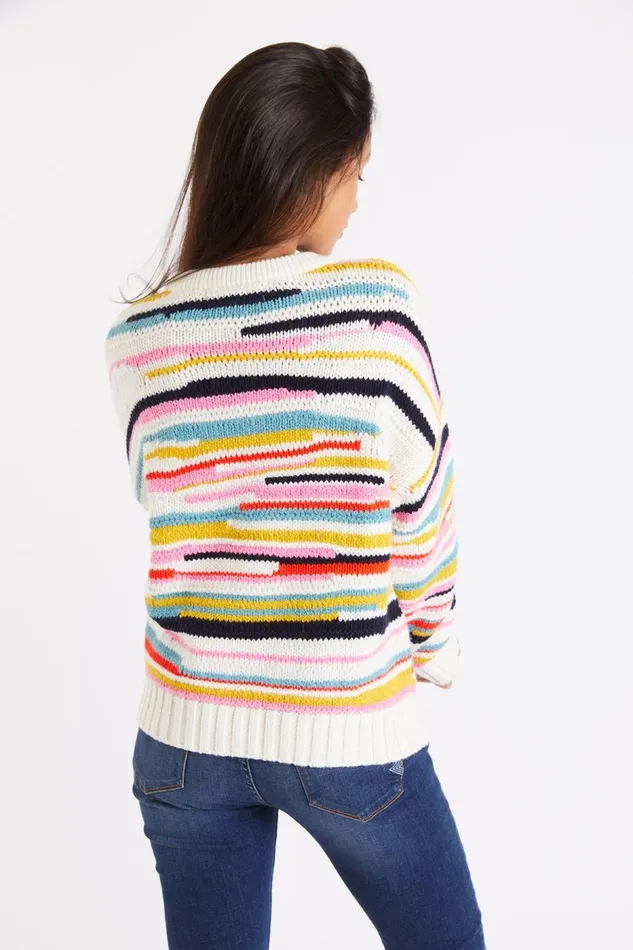 Sweater Ecru 8211 SKYE HARTLAND Ecru Women Banana Moon Sweaters