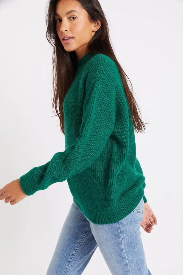 Sweater Green 8211 CHARLES KELYAN Green Women Banana Moon Sweaters