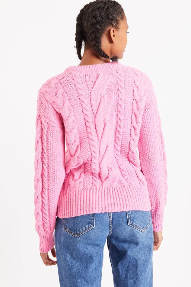 Sweater Pink 8211 BENY CHOCTAW Pink Women Banana Moon Sweaters