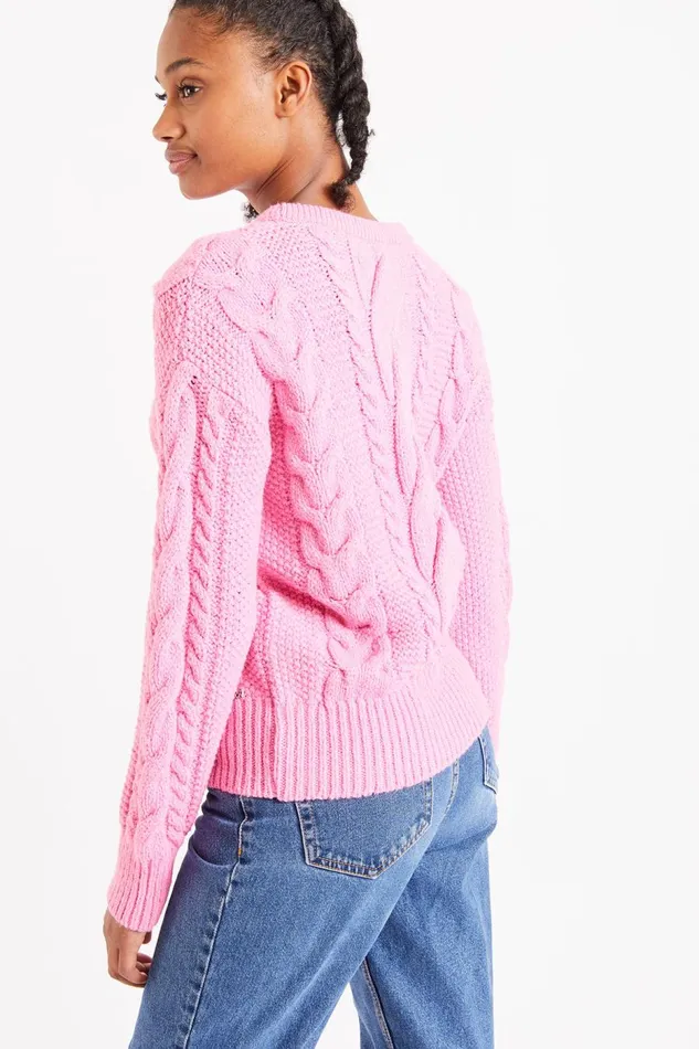 Sweater Pink 8211 BENY CHOCTAW Pink Women Banana Moon Sweaters