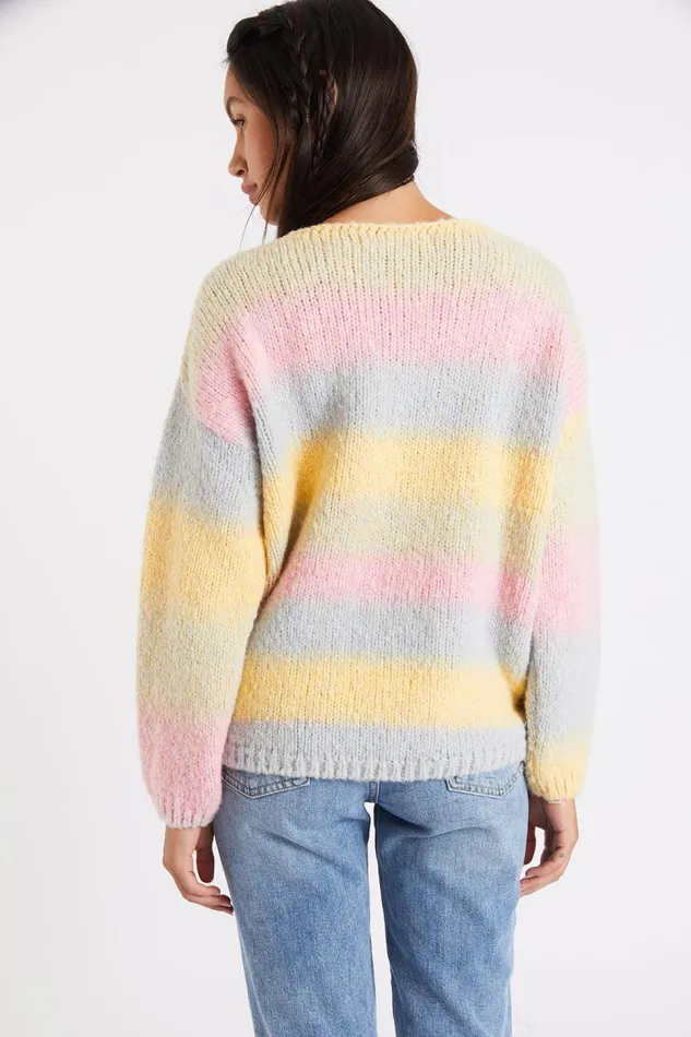 Sweater Yellow 8211 VAHE UTOPIA Yellow Women Banana Moon Sweaters
