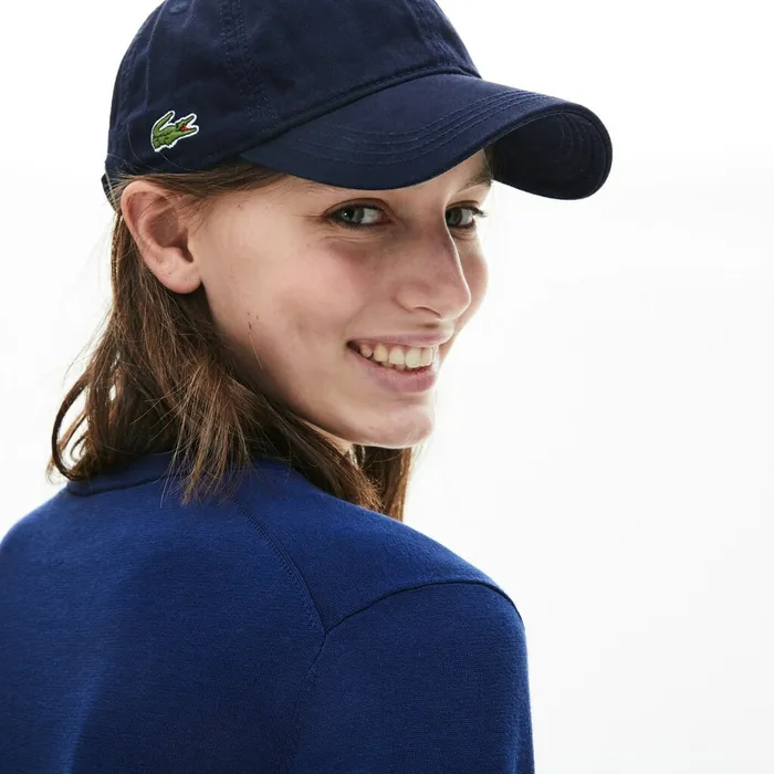 Sweaters and Sweatshirts Lacoste Womens Colorblock Cotton Vneck Sweater Navy Blue Near Me