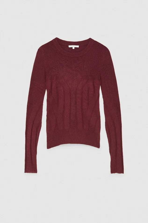 Sweaters Women Patrizia Pepe Essential Sweater Organic Purple