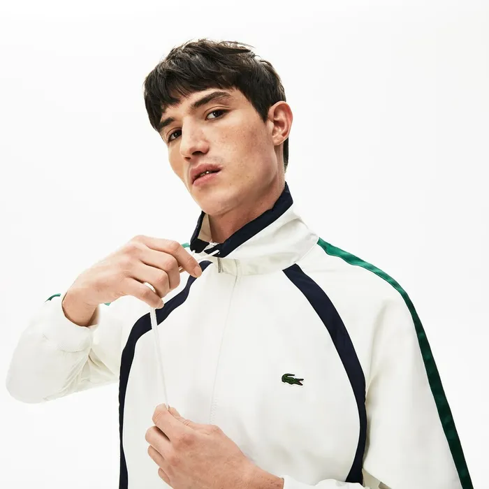 Sweatshirts Lacoste Mens Heritage Stripe Track Jacket WhiteNavy BlueGreen Online Store Sweatshirts Lacoste Mens Heritage Stripe Track Jacket WhiteNavy BlueGreen Online Store