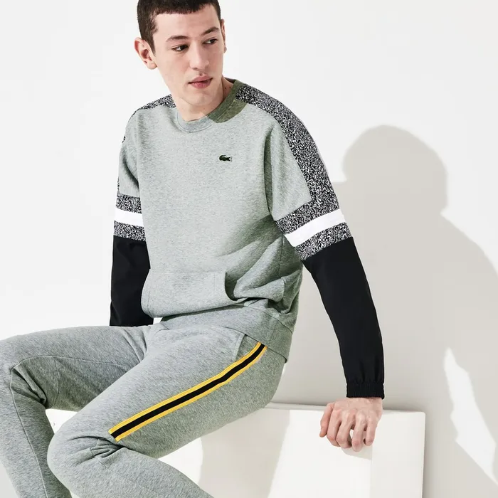 Sweatshirts Lacoste Mens SPORT PrintBlock Sweatshirt Grey ChineBlackWhite For Sale Online Sweatshirts Lacoste Mens SPORT PrintBlock Sweatshirt Grey ChineBlackWhite For Sale Online