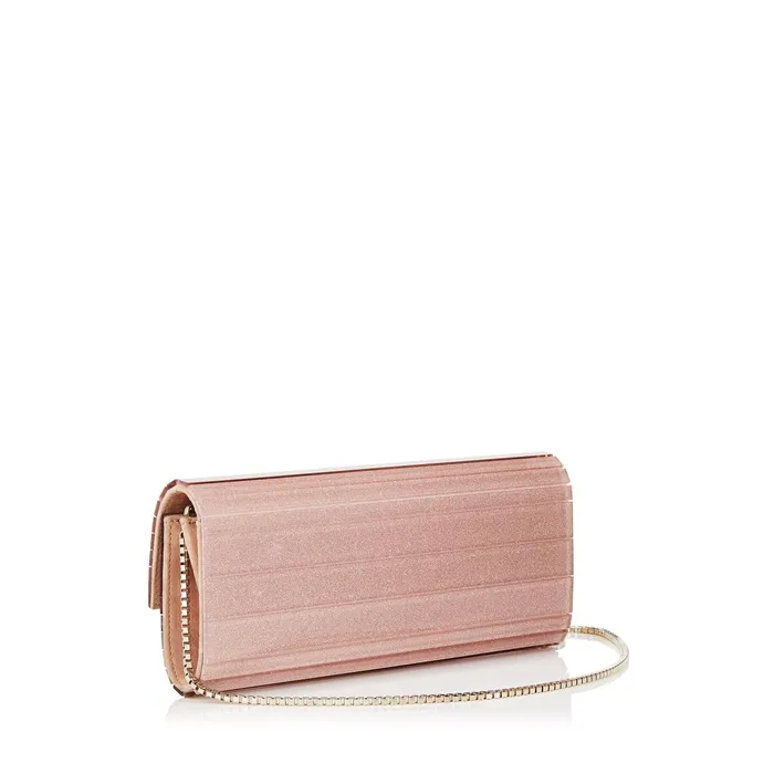 Sweetie Ballet Pink Fine Glitter Acrylic Clutch Bag Ballet Pink Women JIMMY CHOO Clutch Bags