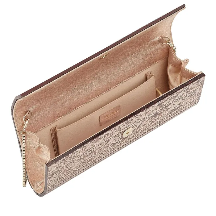 Sweetie Ballet Pink Shadow Coarse Glitter Acrylic Clutch Bag Ballet Pink Women JIMMY CHOO Clutch Bags