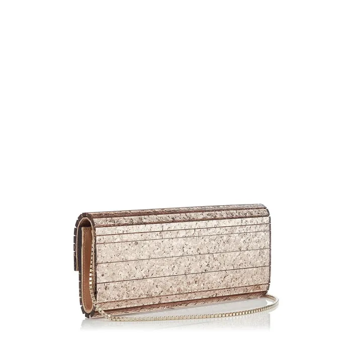Sweetie Ballet Pink Shadow Coarse Glitter Acrylic Clutch Bag Ballet Pink Women JIMMY CHOO Clutch Bags