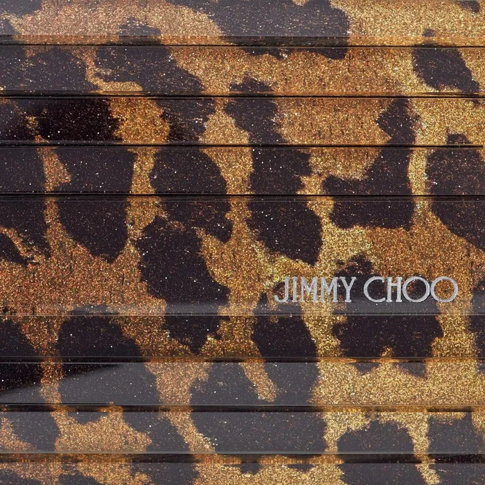 Sweetie Natural Glitter Print Animalier Clutch Bag Natural Women JIMMY CHOO Clutch Bags