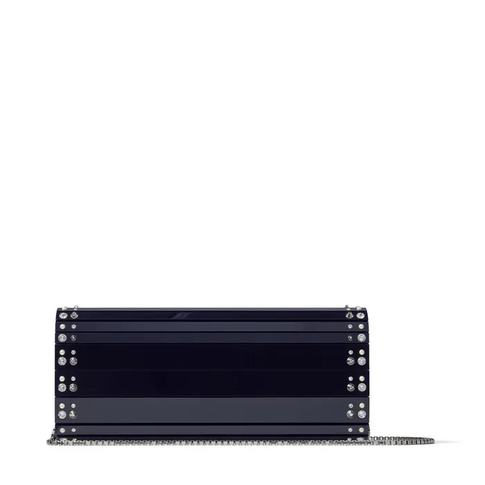 Sweetie Navy Acrylic Clutch Bag With Pearl And Crystal Detailing Navy Women JIMMY CHOO Clutch Bags