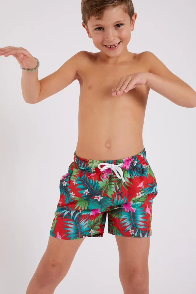 Swim Shorts Red 8211 M AIR MAHALOMEN Red Kids Banana Moon Girl and Boy