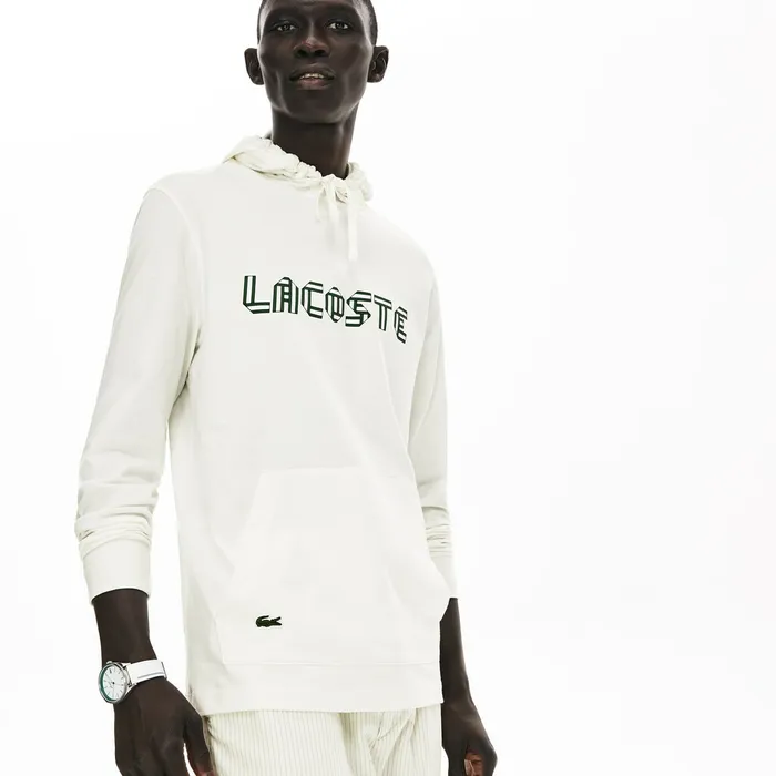 TShirts Lacoste Mens Heritage Ribbon Regular Fit Hooded Tshirt White For Sale Online TShirts Lacoste Mens Heritage Ribbon Regular Fit Hooded Tshirt White For Sale Online