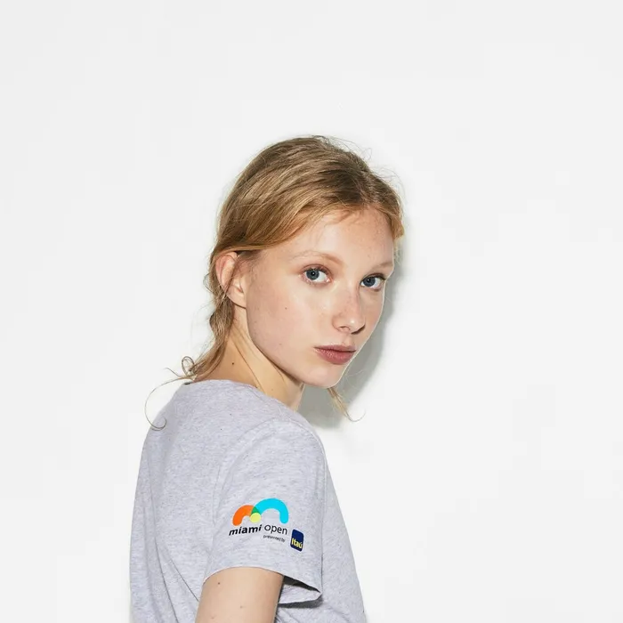 TShirts Lacoste Womens SPORT Miami Open Edition Tshirt Grey Chine Online