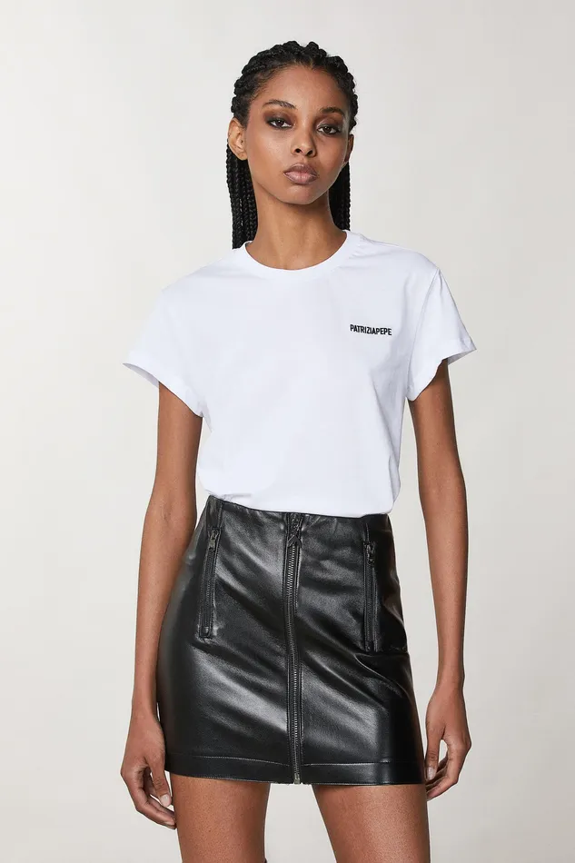 TShirts Women Patrizia Pepe Cotton TShirt Bianco Ottico