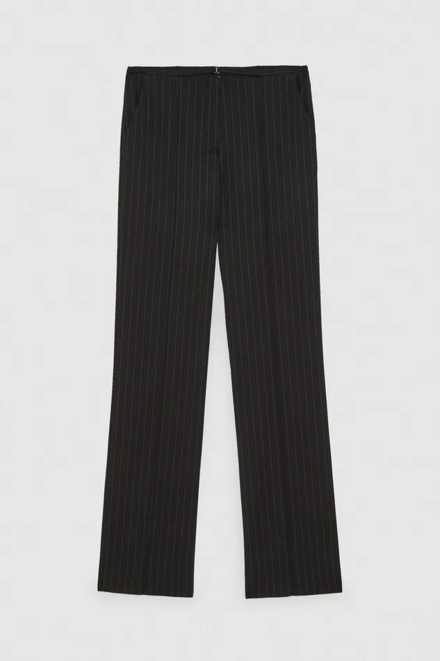 Tailleur Women Patrizia Pepe Flannel Pants Black Stripes