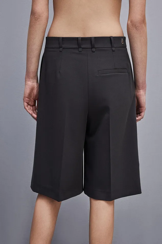 Tailleur Women Patrizia Pepe Soft Viscose Bermuda Shorts Milano Gray