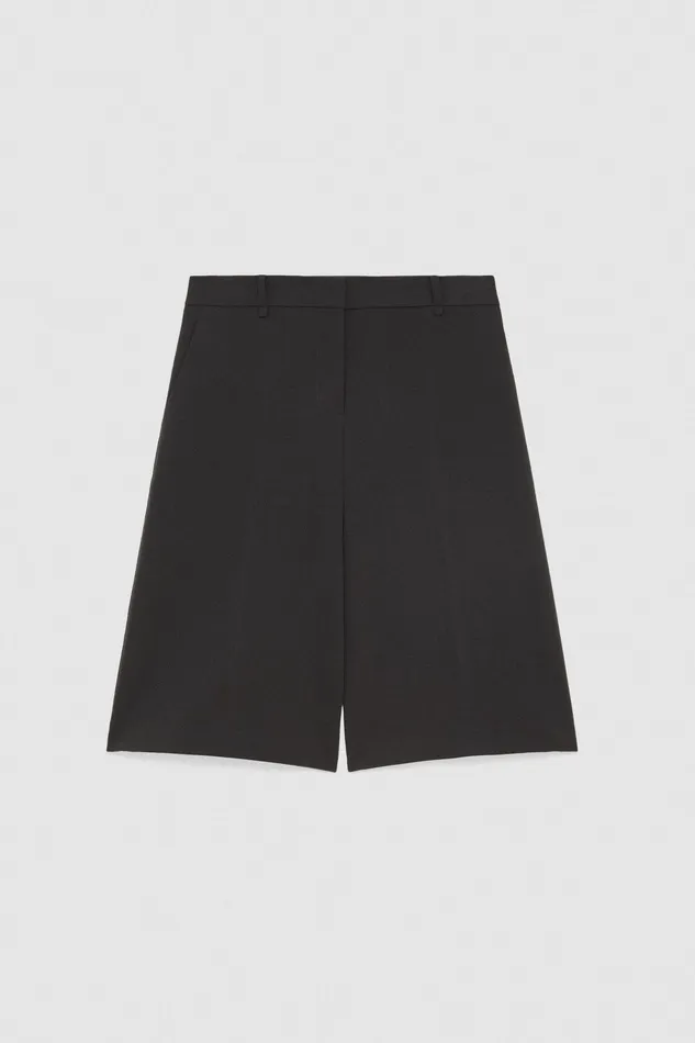 Tailleur Women Patrizia Pepe Soft Viscose Bermuda Shorts Milano Gray