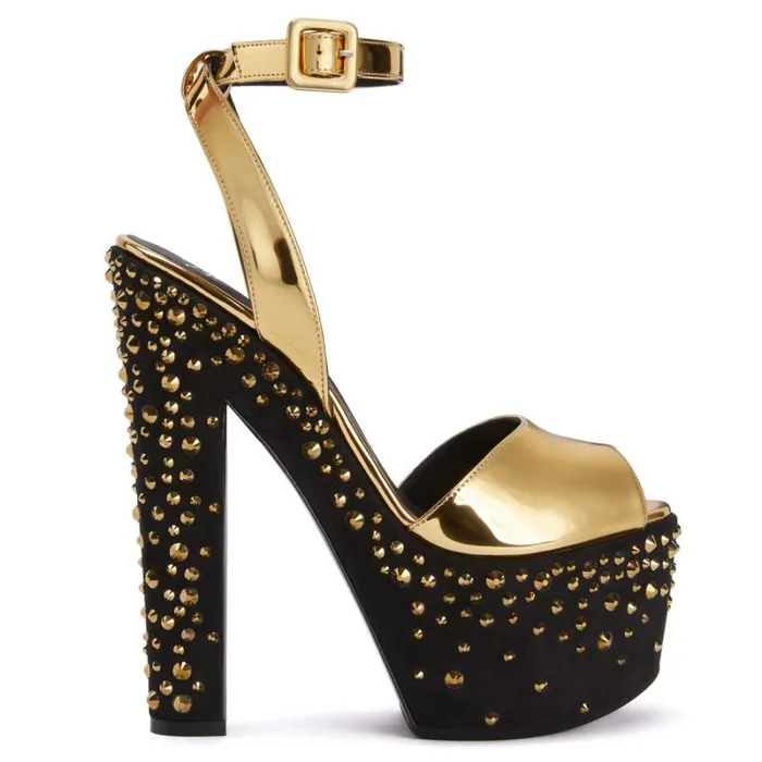 Tarifa Jewel Gold Women Giuseppe Zanotti Sandals