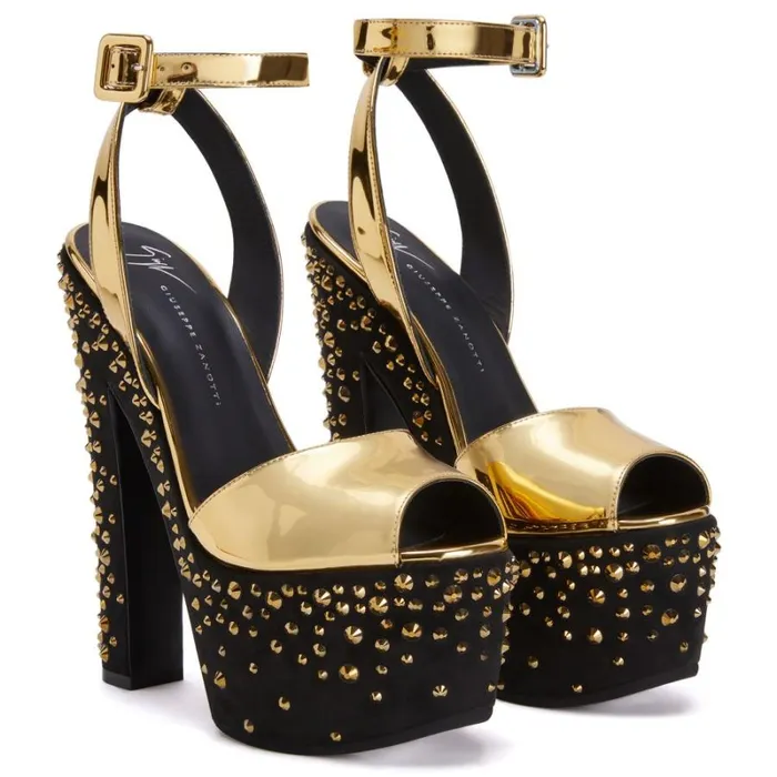 Tarifa Jewel Gold Women Giuseppe Zanotti Sandals