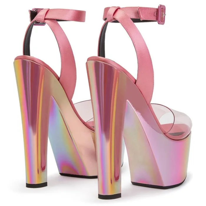 Tarifa Plexi Pink Women Giuseppe Zanotti Sandals
