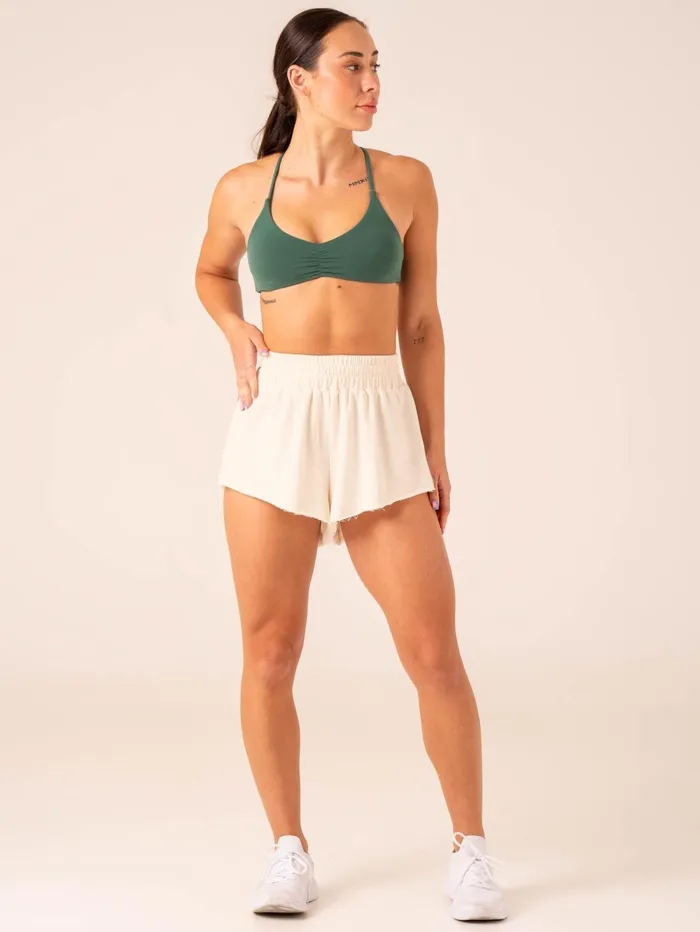 Tempo Track Short 8211 Off White Women Ryderwear Gym Shorts