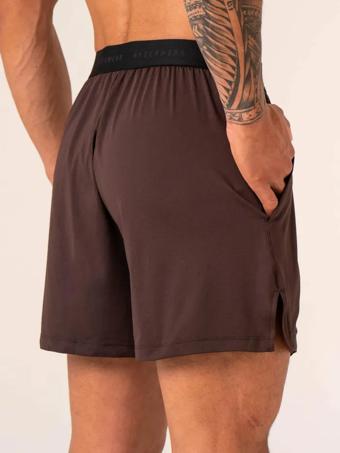 Terrain Mesh Gym Shorts 8211 Dark Oak Men Ryderwear Gym Shorts