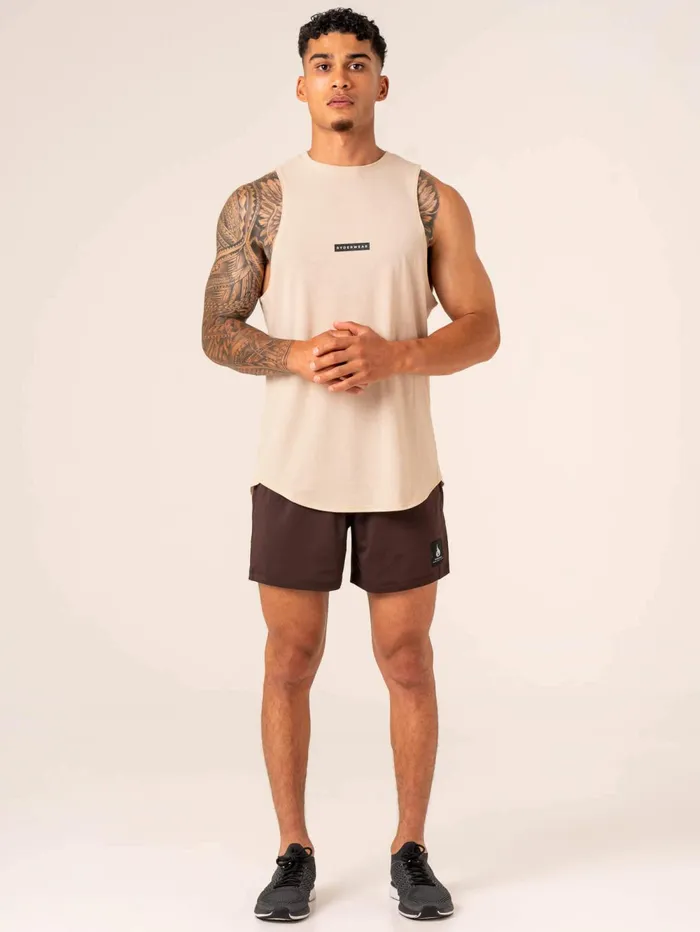 Terrain Mesh Gym Shorts 8211 Dark Oak Men Ryderwear Gym Shorts