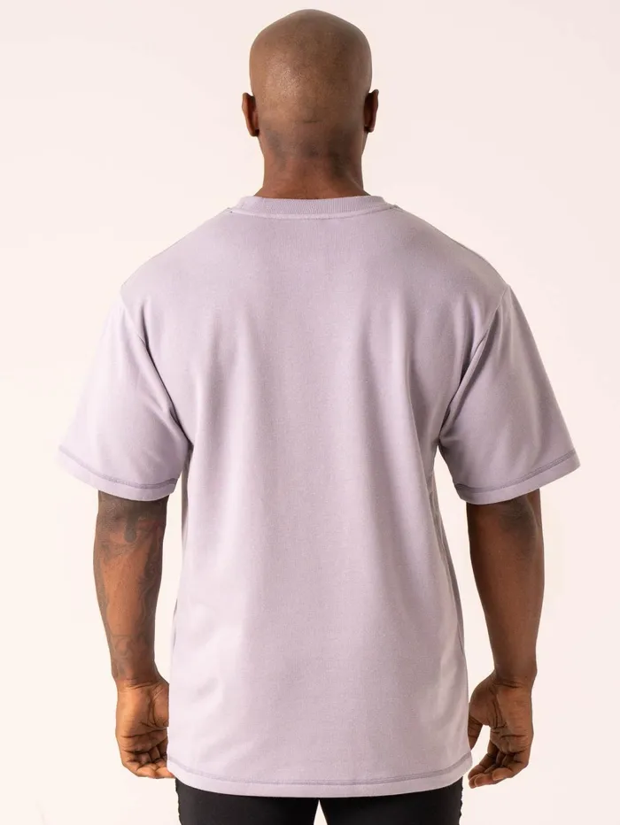 Throwback Oversized Fleece TShirt 8211 Lavender Men Ryderwear Tops