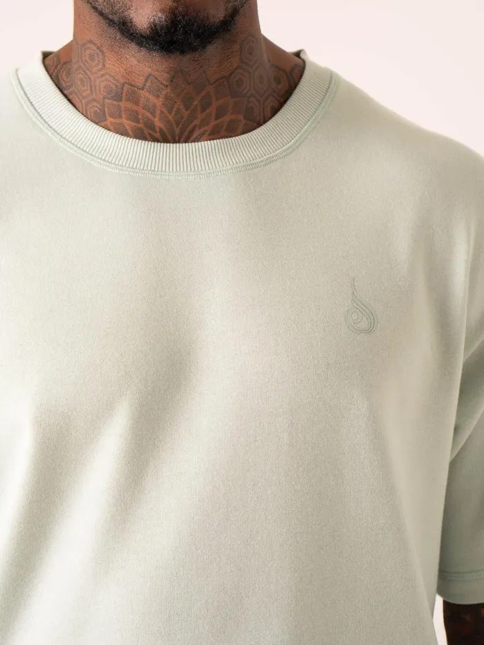 Throwback Oversized Fleece TShirt 8211 Seafoam Men Ryderwear Tops