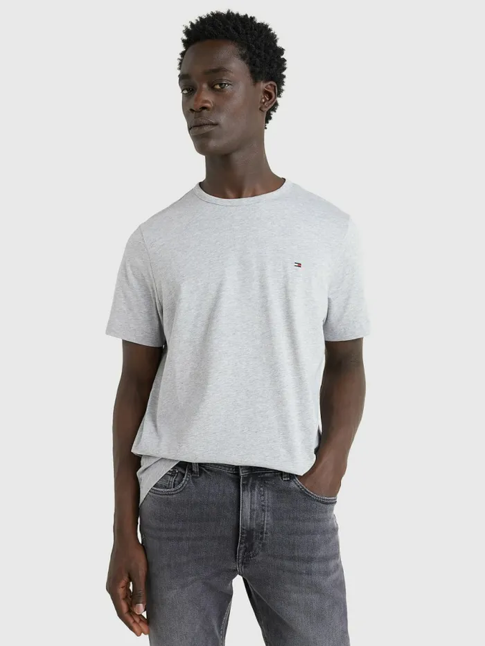 Tommy Hilfiger 1985 Collection Flag TShirt Light Grey Heather Mens TShirts Gift Ideas Tommy Hilfiger 1985 Collection Flag TShirt Light Grey Heather Mens TShirts Gift Ideas
