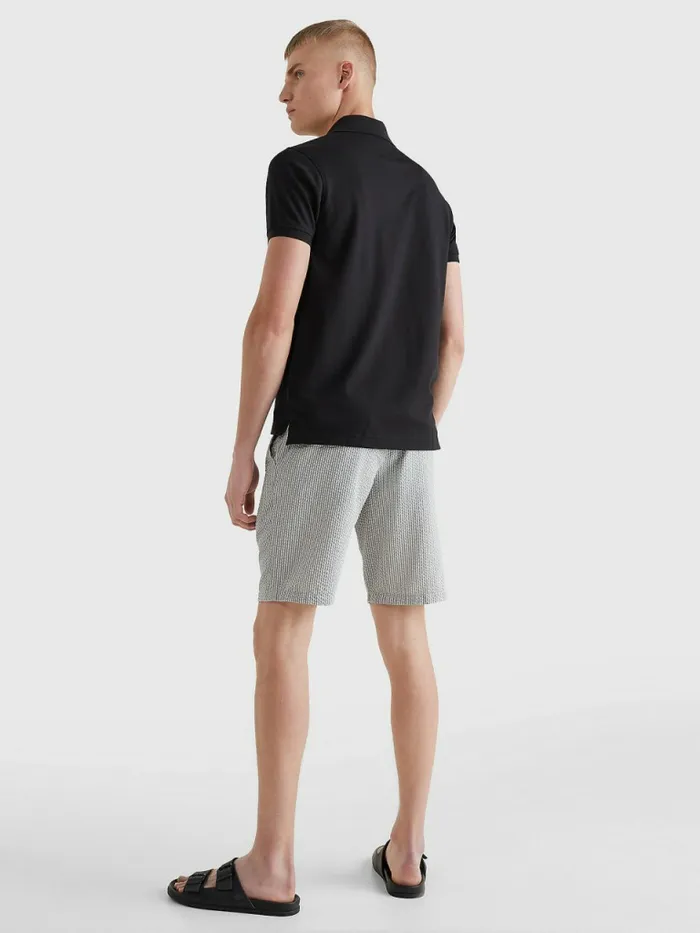 Tommy Hilfiger 1985 Collection Slim Fit Polo Black Mens Polo Shirts Sale