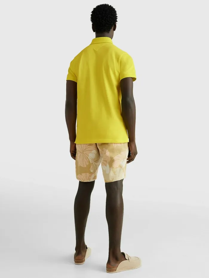 Tommy Hilfiger 1985 Collection Slim Fit Polo Citrus Yellow Mens Polo Shirts Gift for Friend