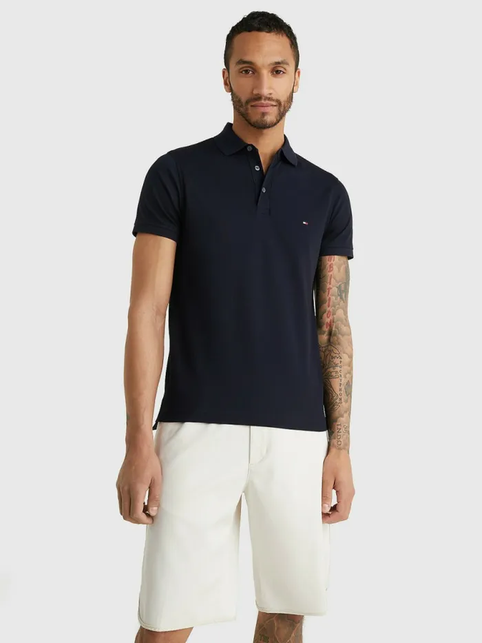 Tommy Hilfiger 1985 Collection Slim Fit Polo Desert Sky Mens Polo Shirts Popular Tommy Hilfiger 1985 Collection Slim Fit Polo Desert Sky Mens Polo Shirts Popular