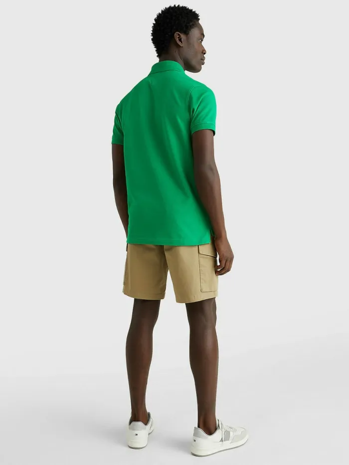 Tommy Hilfiger 1985 Collection Slim Fit Polo Grassy Meadow Mens Polo Shirts Near Me
