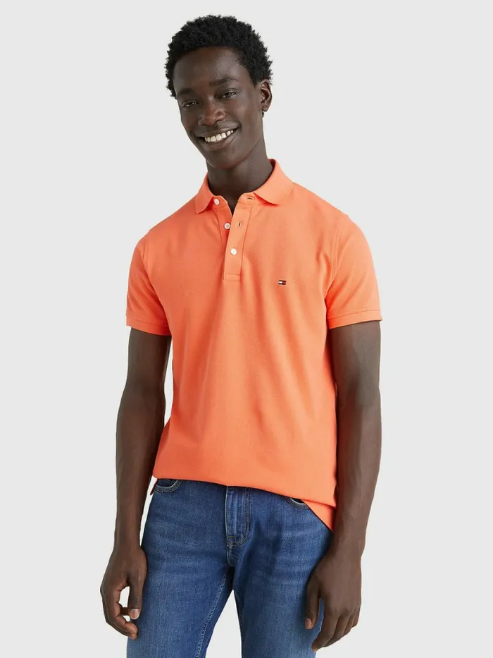 Tommy Hilfiger 1985 Collection Slim Fit Polo Hawaiian Coral Mens Polo Shirts Gift Ideas Tommy Hilfiger 1985 Collection Slim Fit Polo Hawaiian Coral Mens Polo Shirts Gift Ideas